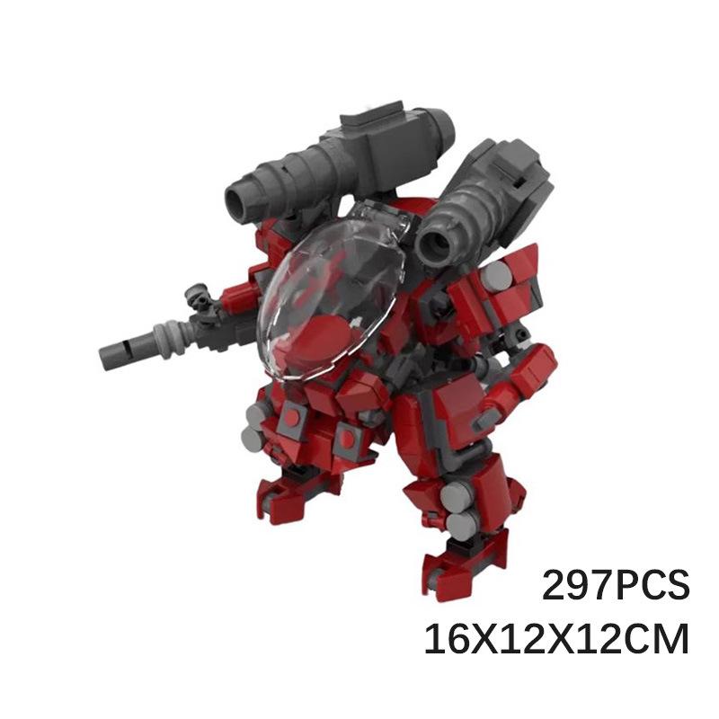 

M Building Block Is Compatible With Lego Af-02 Coefficient Squad, Building Block Toy Creative Mecha Ornament