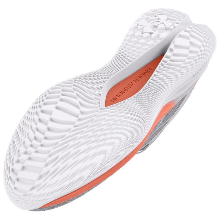 Under Armour Flow Velociti Pro Halo Grey Flare Orange Unisex Sneakers White 3027560-102