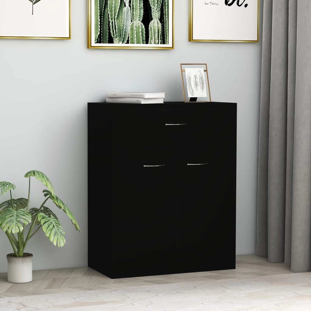 Beistelltisch im Wohnzimmer, Aufbewahrungsschrank im Flur, Eckschrank, seitlicher Schrank mit Schubladen, 60x30x75 cm