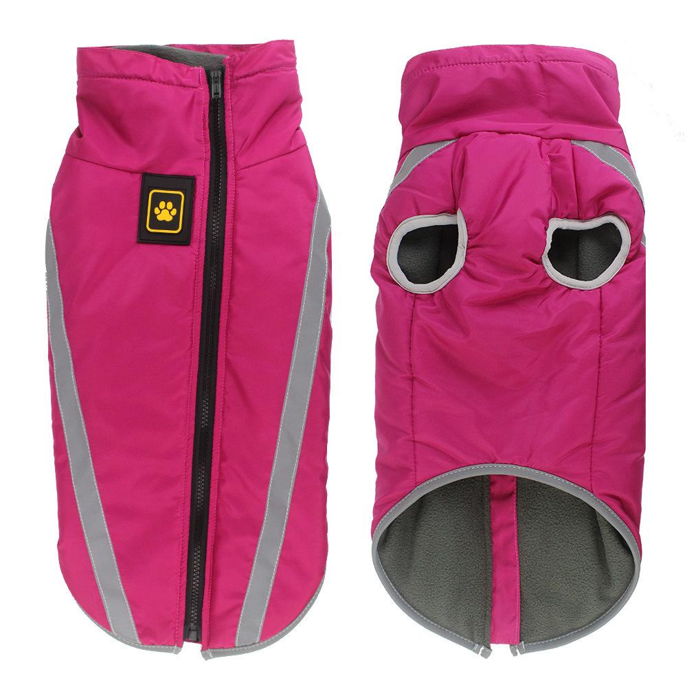 Autumn Winter Reflective Dog Jacket Warm Windproof Outdoor Coat for Large Dogs Pet Clothes Wholesale Dog Sweater