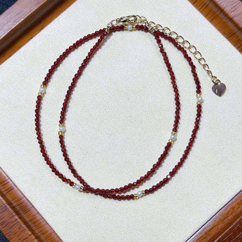 

Austrian crystal, soot purple, black, spinel, very fine niche fashion necklace.