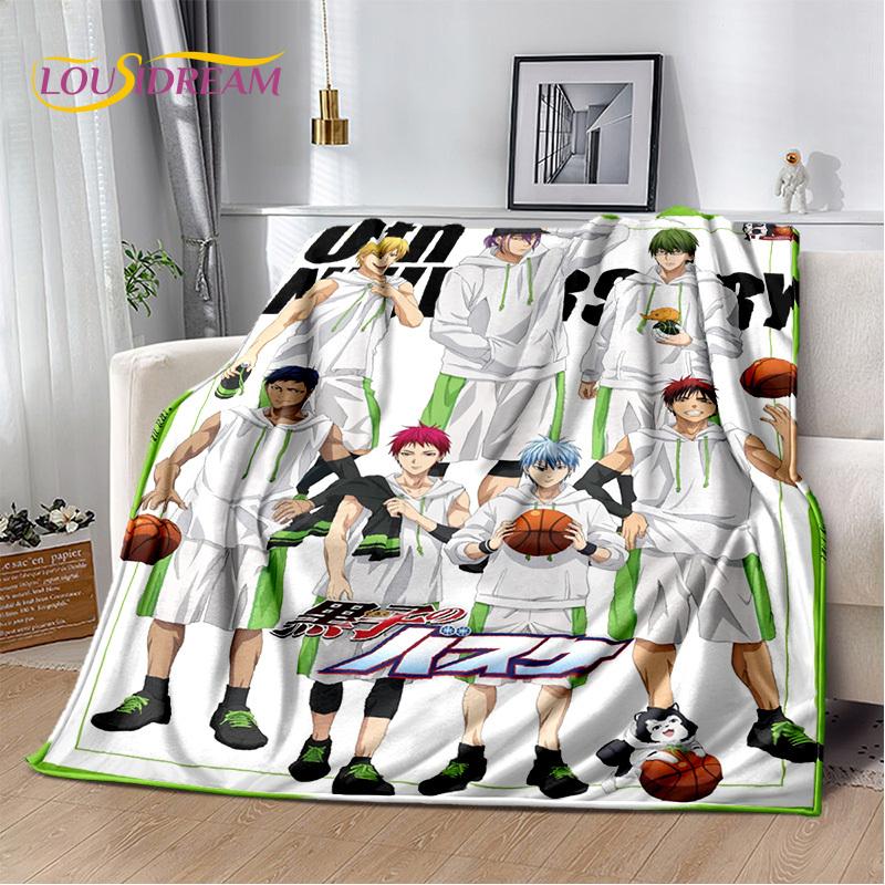 Cartoon Kuroko's Basketball Anime Blanket,Soft Throw Blanket for Home Bedroom Bed Sofa Picnic Travel Office Cover Blanket Kids