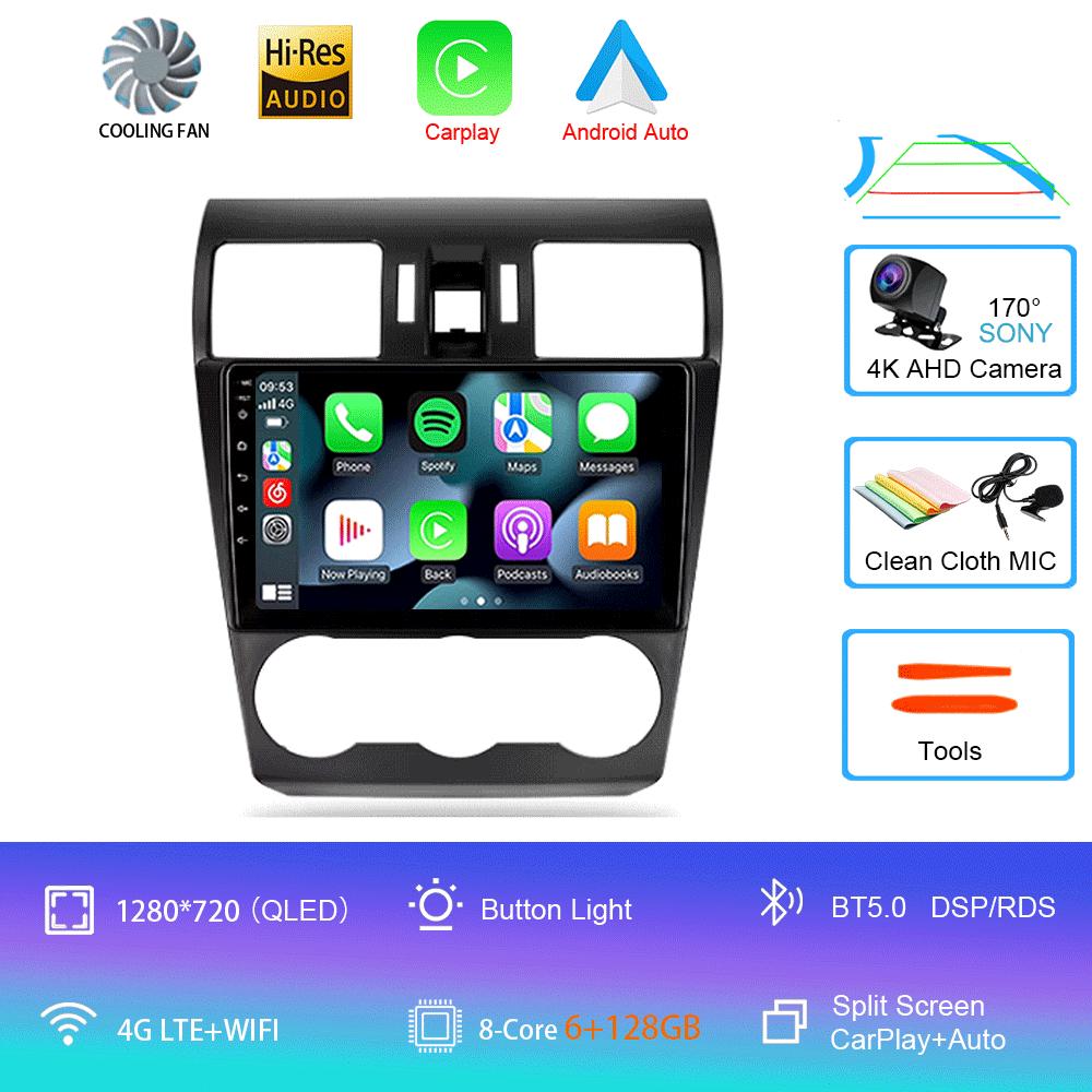 Android 14 Video Player Car Radio For Subaru Forester 4 SJ 2012 - 2015 Multimedia Navigation Stereo GPS No 2din 2 Din Dvd