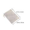 Beige Small Drawstring Bags Jewelry Pouch for Storage 60Pcs