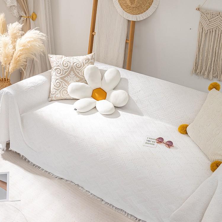 Knitted Universal Sofa Towel Nordic Ins Wind Cover Cloth Full Cover Sofa Cushion Cover Cover Blanket Single Three People All Seasons