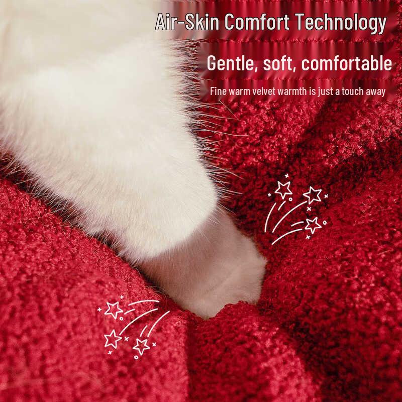 OEING Christmas Pet Tent Bed