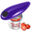 Hands-Free Electric Can Opener Automatic Bottle Opener Easy Kitchen Gadget for Cans Jars and Twist-Off Lids 6
