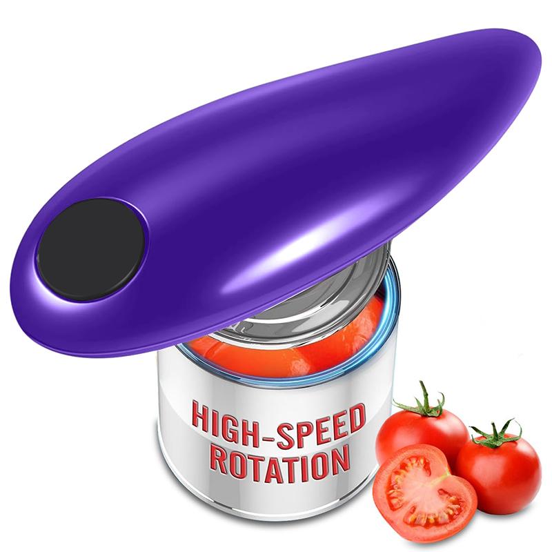 Hands-Free Electric Can Opener Automatic Bottle Opener Easy Kitchen Gadget for Cans Jars and Twist-Off Lids 6
