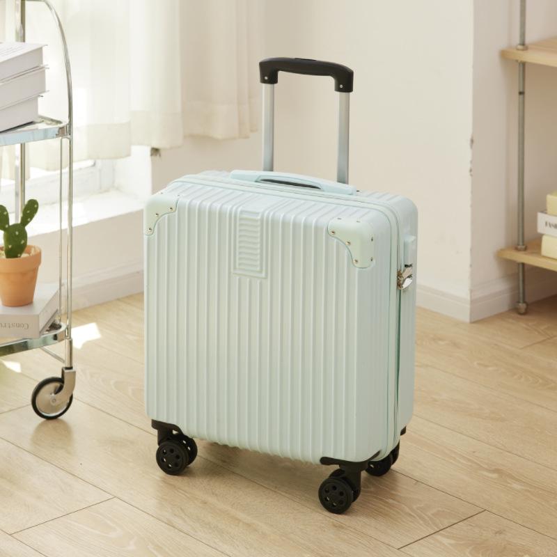 Lightweight Mini Trolley Suitcase with Combination Lock, 18-20 Inch - Ideal for Students and Kids.