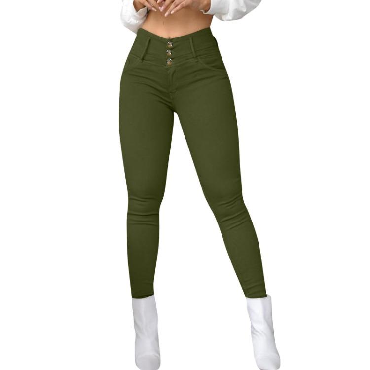 Fashionable Women Tight High Waisted Casual Comfortable Style Pants
