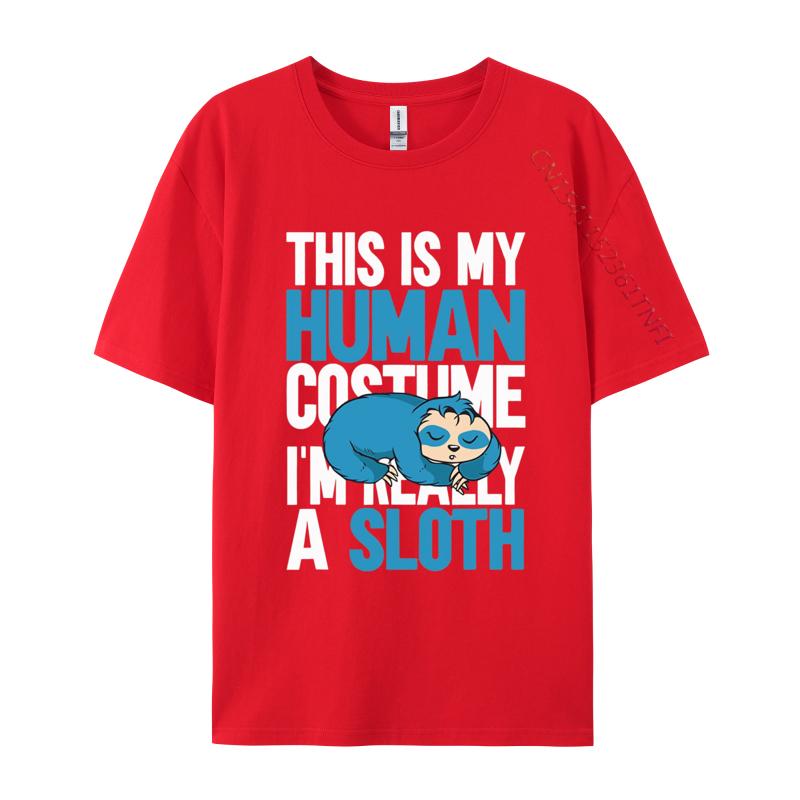 

This Is My HuUnisex Costume Im Really A Sloth T Shirts Unisex Fashion T Shirt Kawaii Clothes Streetwear Unisex S