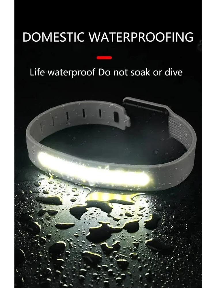 COB LED Armband Light 350mAh 500LM Sport Night Running Warning Arm Leg Wristband Light Type-C USB Rechargeable IPX4 Waterproof