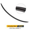 Heenvn Car Rear Trunk Wing Spoiler For Tesla Model 3 2017-2023 Model Y 2021-2024 Real Carbon Fiber Spoiler Exterior Accessories
