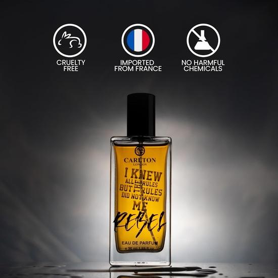Carlton London Men Rebel Eau Da Parfum - 50ml I Modern & Masculine I Premium Long Lasting Luxury Fragrance for Men Boys Dad Aromatic Blend of Jasmine