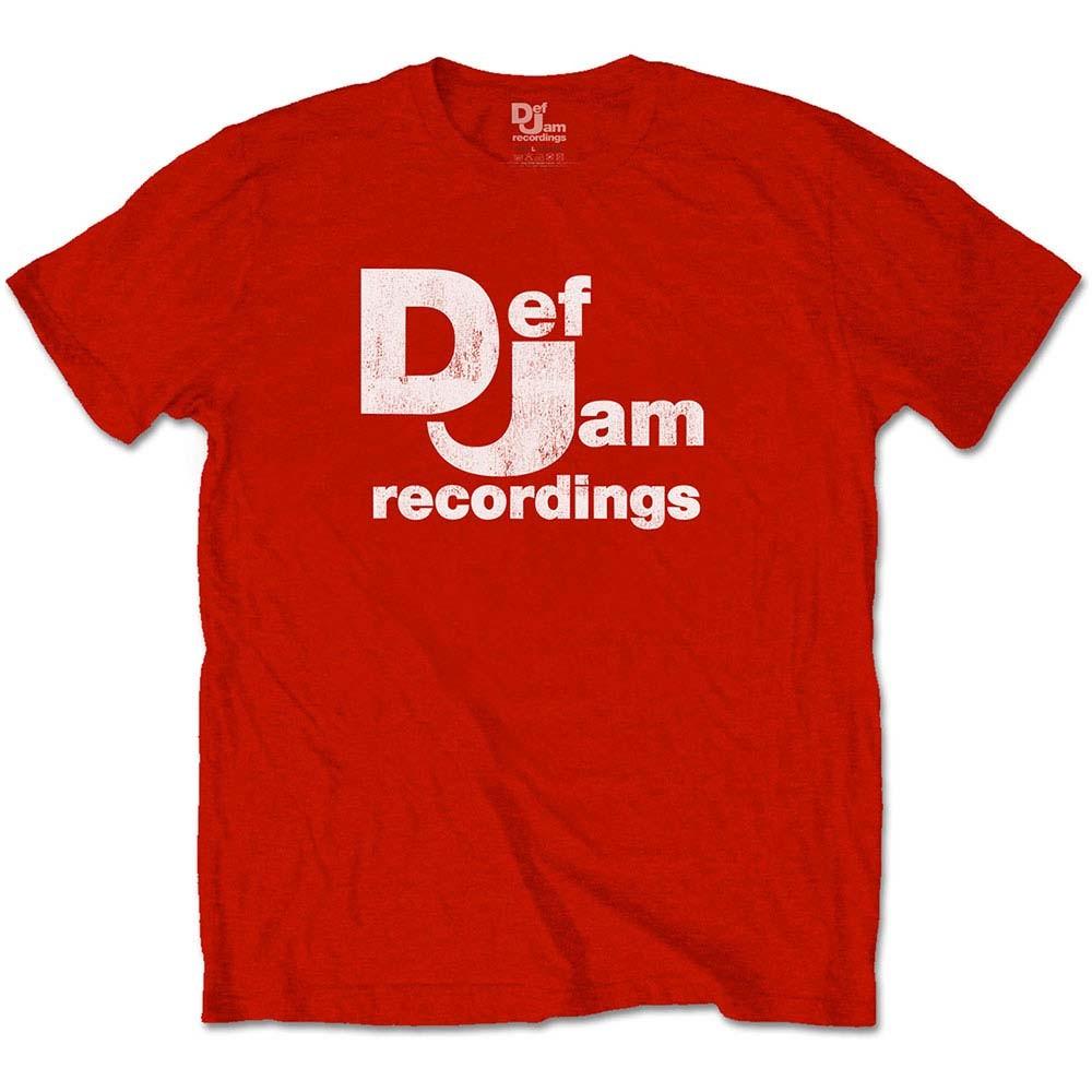 Men s Def Jam Recordings Classic Logo Slim Fit T-shirt Medium Red S