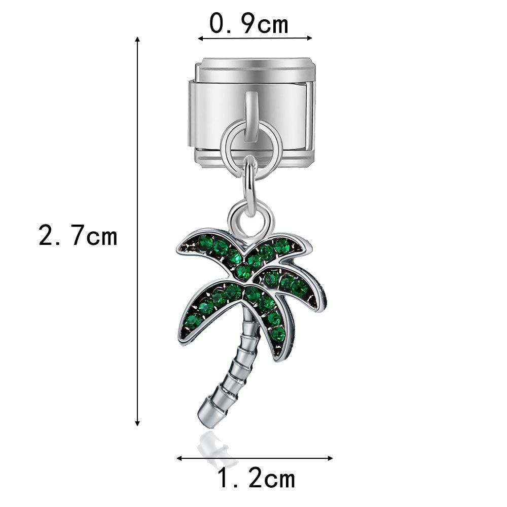 Italian Style DIY Bracelet Bangle with Pendant and Module Splicing Accessories