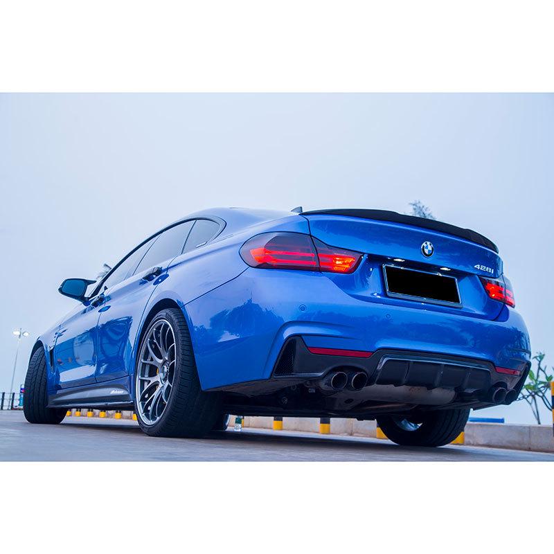 Lip spate dublu quad din fibră de carbon pentru BMW Seria 4 F32 F33 F36 M Sport