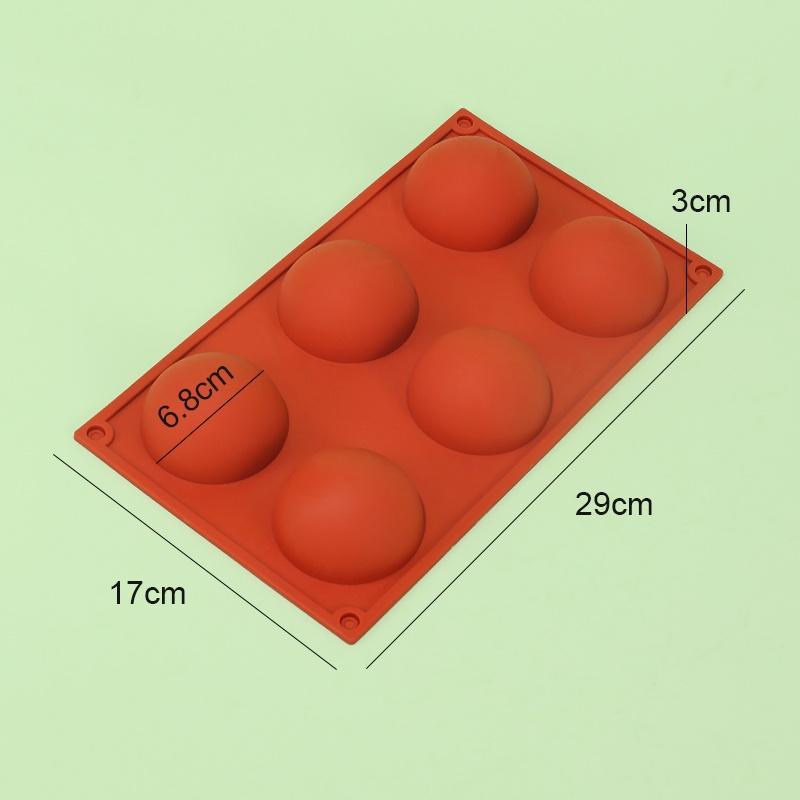 9-Hole Semi-Cylindrical Cake Mold Silicone Mousse Pastry Jelly Molds Cake Mold Baking Accessories for Baking Silicone Soap Molds