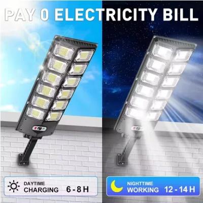 Outdoor Solar Powered LED Lights Waterproof Courtyard Wall Lamp with Remote Control Garden Terrace Garage Door Street Lighting