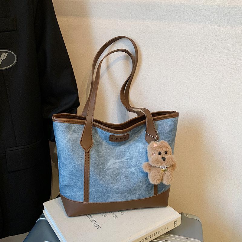Modische Pendler-Tasche mit großem Fassungsvermögen, Damen-Herbst-Neuheit, Umhängetasche, tragbare Tote-Bag für Studenten