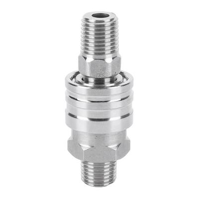 Set di adattatori per idropulitrice ad alta pressione da 2 pezzi, adattatore per tubo flessibile maschio e femmina, connettore rapido da 1/4 in acciaio inossidabile, filettatura esterna