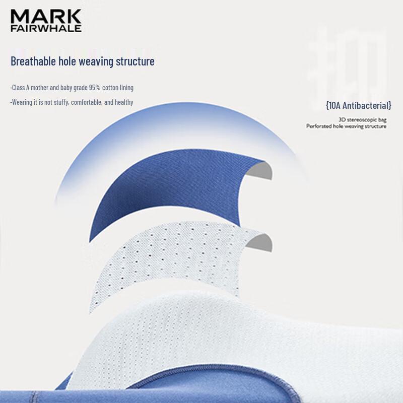 Mark Fairwhale Men's 10A Antibacterial Pure Cotton Boxer Briefs