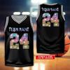 Fashion Custom Name Team Name Number Basketball Jersey Summer Trendy V Neck Printed Basketball Tank Tops Loose Casual Tees