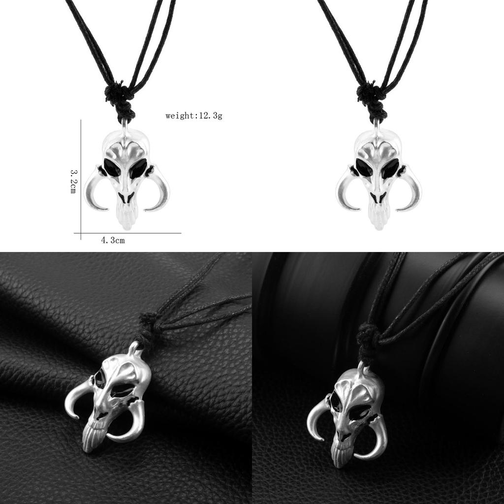 John Carter Mandalorian Pendant Necklace With Alloy Cartoon Character Design For Casual Wear
