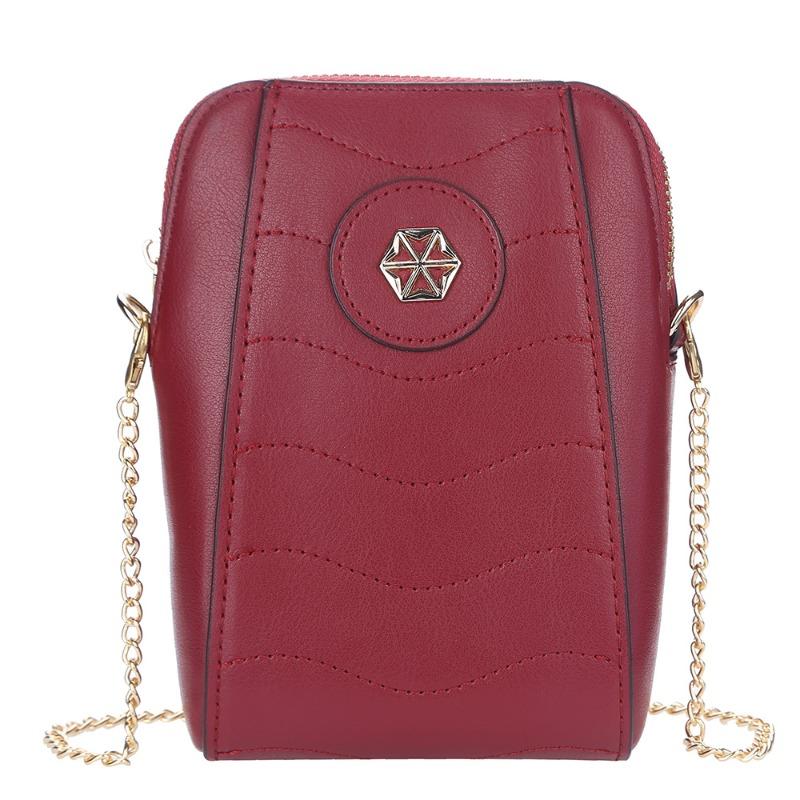E New Mobile Phone Bag Female, Multi-color Large-capacity Shoulder Bag Fashionable Zipper Oblique Span Bag Female