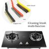5Pcs Stove Cleaning Brush Gas Stove Cleaning Wire Brush Kitchen Tool Metal Fiber Brush Strong Decontamination