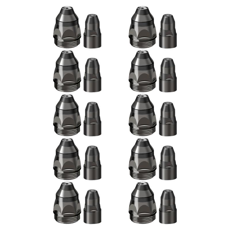 

1Box/10set P80 Plasma Electrode 1.1/1.3/1.5/1.7mm Nozzle for Enhances Arcs Stability,Contact Styles Design Electrodes