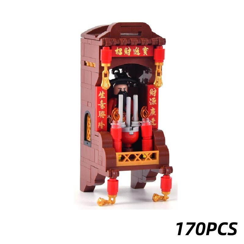 

Lucky Wealth God Diy Plastic Block Toy For Home And Office Display God Of Fortune,S