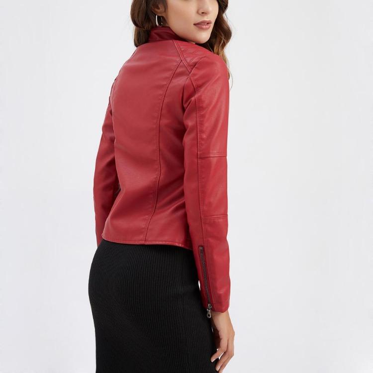 Yeni Moda Oversize Crop Racer Biker Ceket Kadın PU Suni Deri Motosiklet Bomber Mont İnce Fermuarlı Günlük Dış Giyim Plus Size S'den 4XL'e