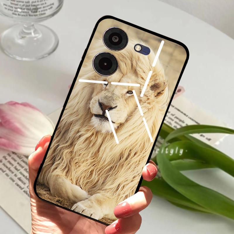Für Tecno Pova 5 Pro 5G Hülle Pova5 4G Weiches Silikon TPU Handy Rückseite Für Tecno Pova Neo 3 Stoßfester Bumper LH6n Cartoon