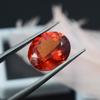 Natural 10.50 Carat Oval Cut CERTIFIED Orange Ceylon Sapphire Loose Gemstone