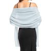 Women Transparent Chiffon Shawl Elegant Soft Silky Breathable Lightweight Wedding Accessory Bridesmaid Evening Dress Wrap