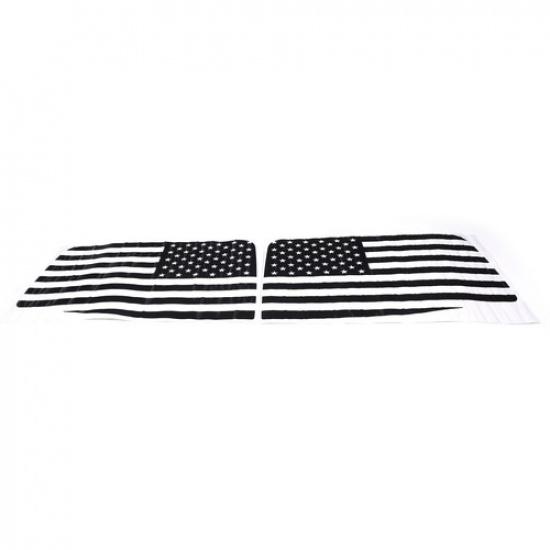 Black Rear Side Window Decoration Stickers US Flag For Toyota Tacoma 2011-2015