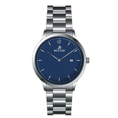 Profile Stainless Steel Blue Dial Quartz 50218STN104 Mens Watch