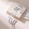  Fashion Peace Letter Bracelet Stainless Steel Hollow Adjustable Cuff Bangle for Women Men Jewelry Gifts
