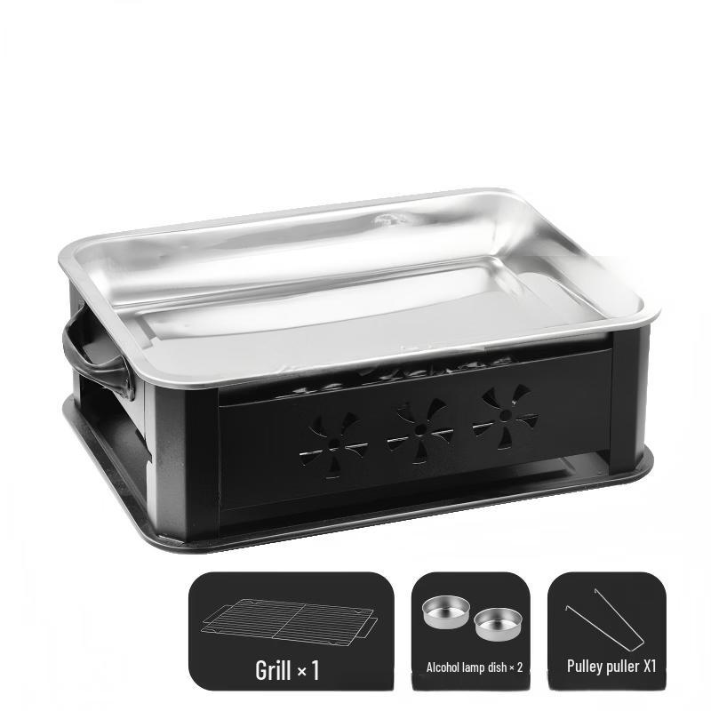 OEING Stainless Steel Grilled Fish Alcohol Stove
