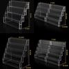 Acrylic Book Display Stand Office Storage Rack for Newspapers and Magazines