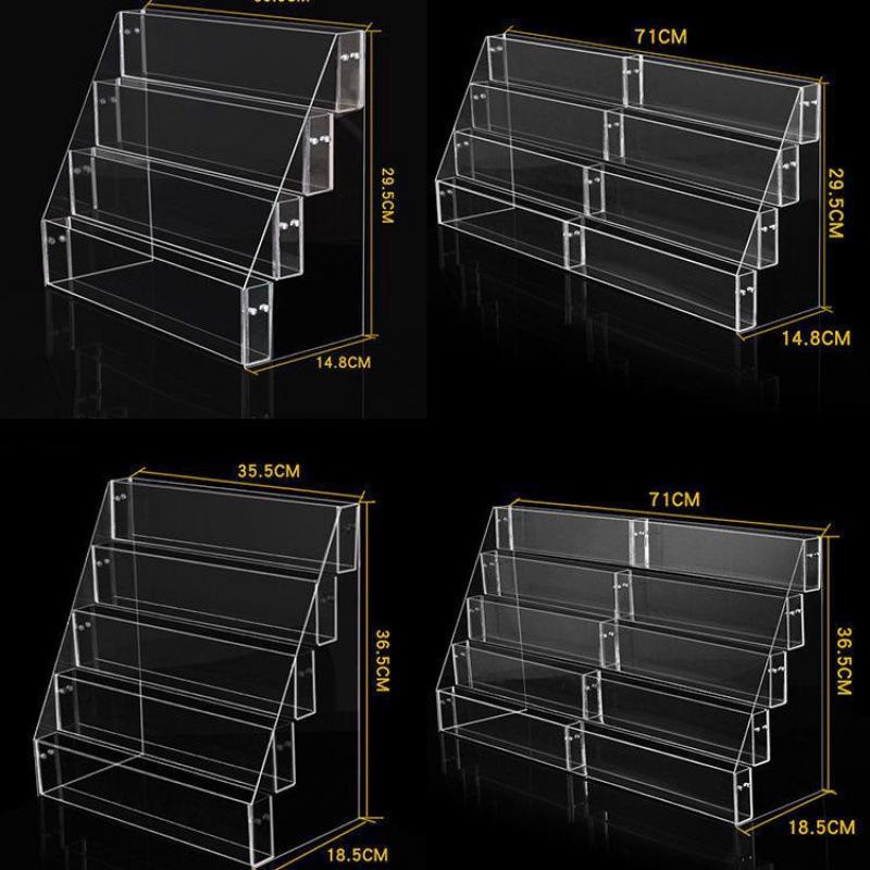 Acrylic Book Display Stand Office Storage Rack for Newspapers and Magazines