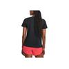 Under Armour Rush Energy Logo Print Crew Neck Short Sleeve T-Shirt Women Tops Black 1379141-001