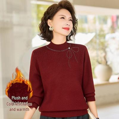 Past Women's Winter Semi-High Neck Knit Sweater