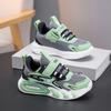 Boys' autumn new mesh breathable medium and older children's lightweight casual sports shoes Velcro fashion children's running shoes