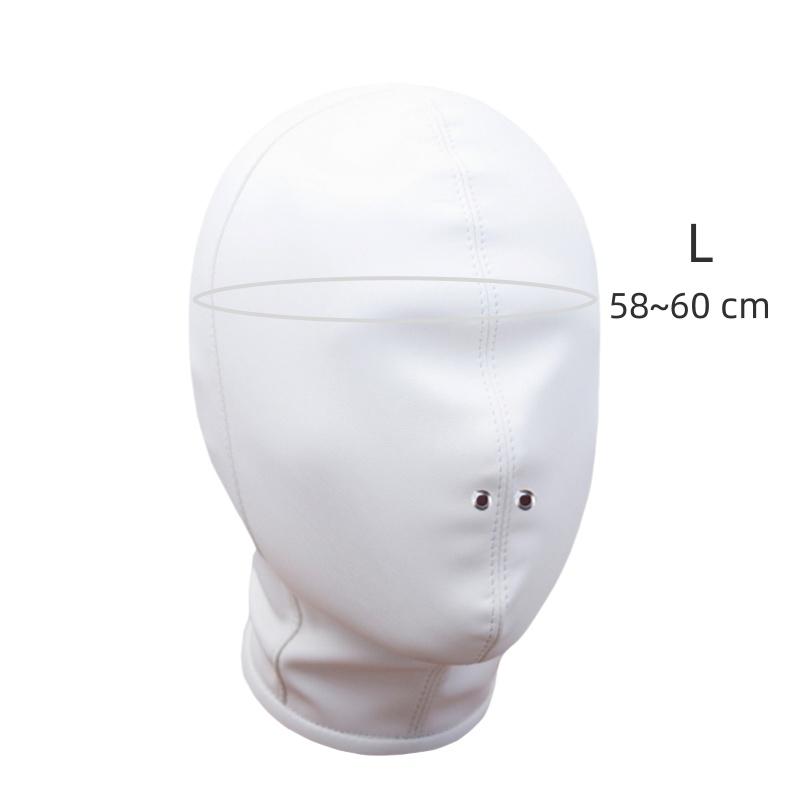 Sexy Leather Zipper Head Hood with Fetish Slave Bondage Mask Costume for Couples BDSM Cosplay Restraint Flirting Sex Toy