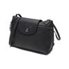 Longchamp Le Pliage 20 Snap Button Zipper Closure Leather Shoulder Crossbody Bag Women bags Black 10188987001