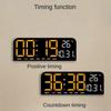 Large LED Digital Wall Clock Table Clock Temperature Date Week Display Countdown Brightness Adjustment Dual Alarm 12/24h