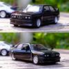 Modely autíček BMW M3 1987 v měřítku 1/36, slitina diecast, otevírací dveře, natahovací, retro modely vozidel pro děti, kluky, dárky, sbírka