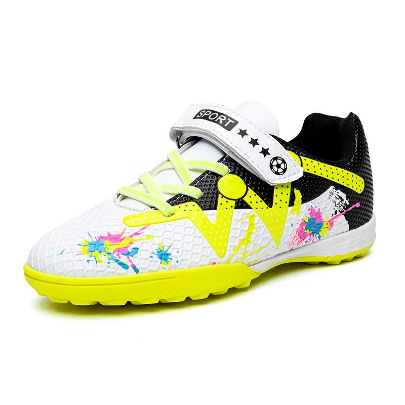 Low-top Football Shoes Children's Camouflage Broken Nails Spikes Professional Training Shoes Lightweight Boys and Girls Game Shoes